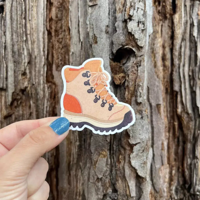 Stick With Finn Hiking Boot Sticker