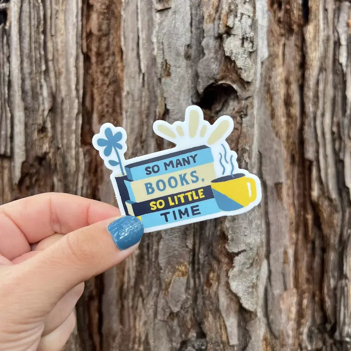 Stick With Finn So Many Books, So Little Time Sticker