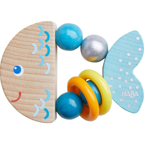 HABA Rattlefish Wooden Baby Rattle