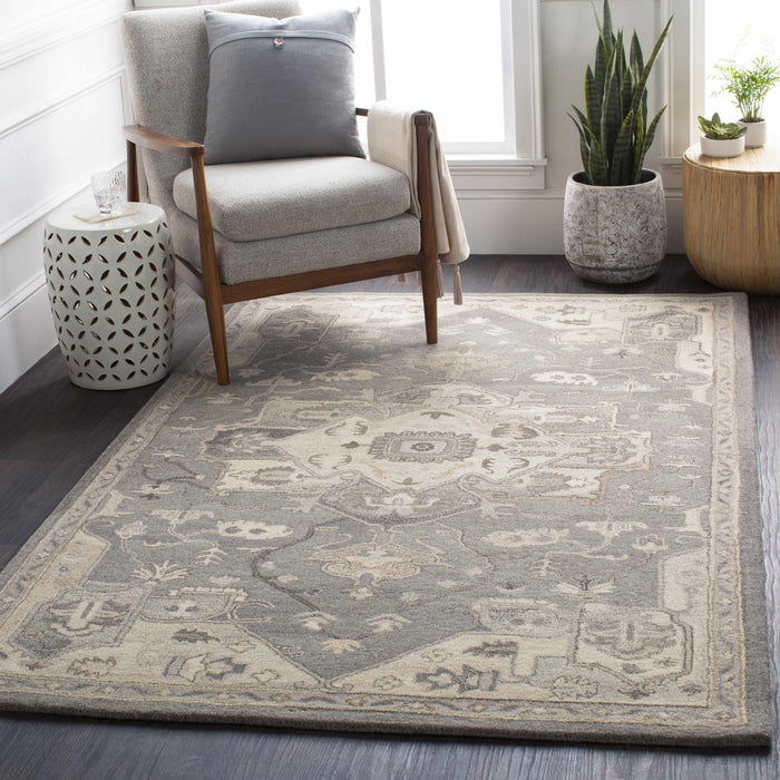 Hauteloom Broomfield 1196 Hand Tufted Taupe Wool Rug