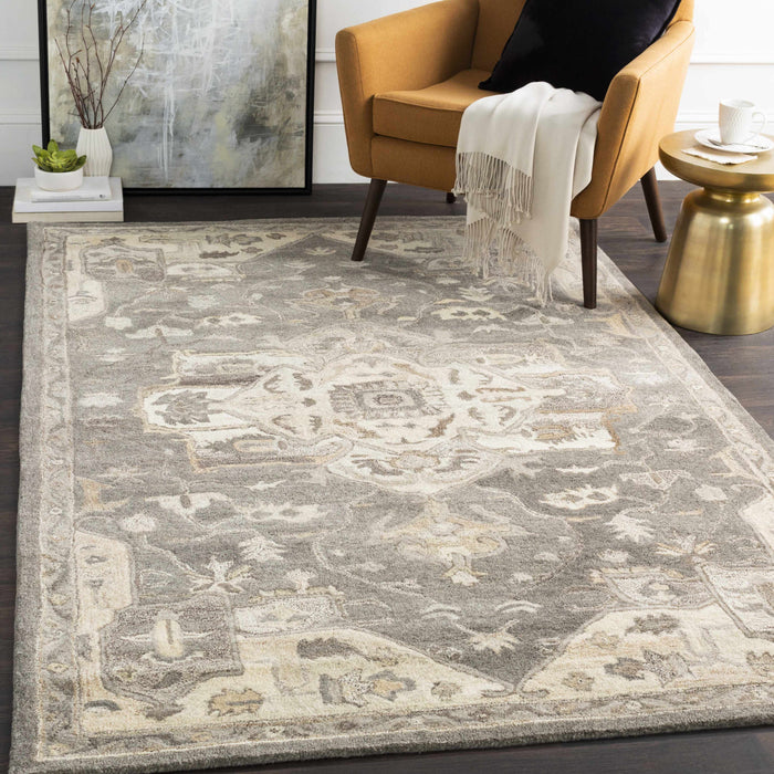 Hauteloom Broomfield 1196 Hand Tufted Taupe Wool Rug