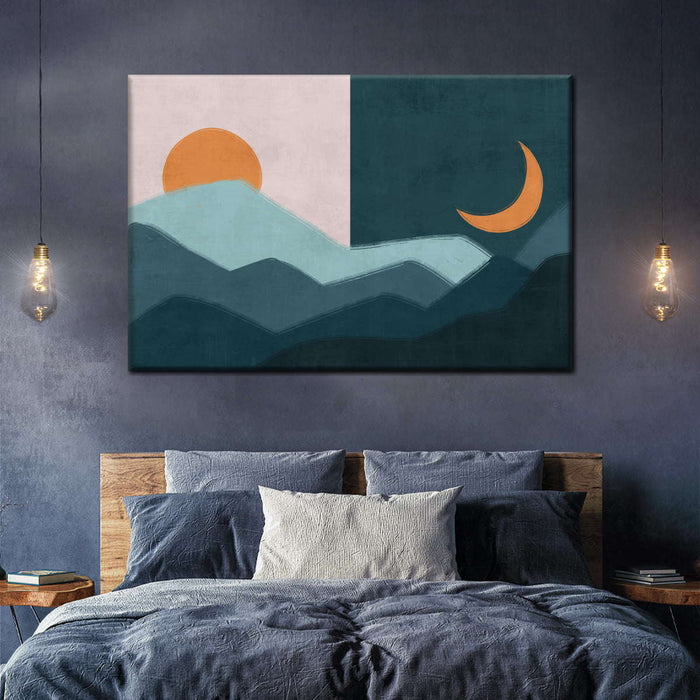 ElephantStock Sun And Moon Outdoor Wall Art