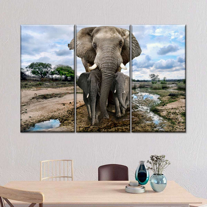 ElephantStock Safari Elephants Wall Art