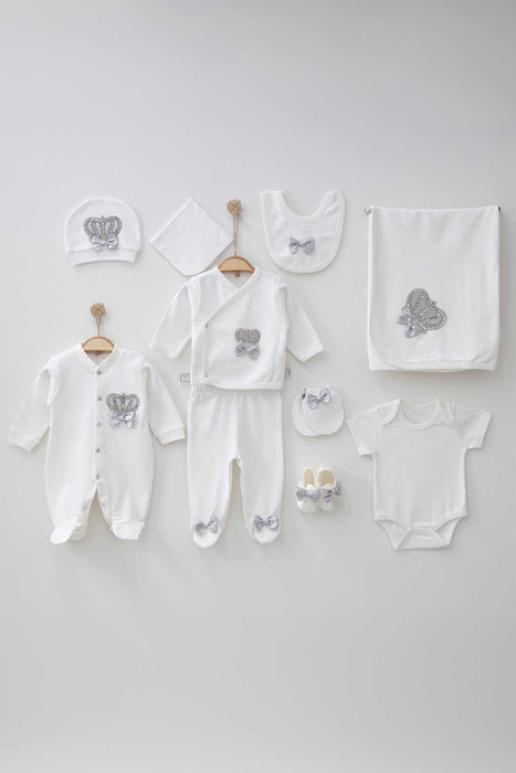 THA Dressing Henry Gray Newborn Coming Home Set (10 pcs)