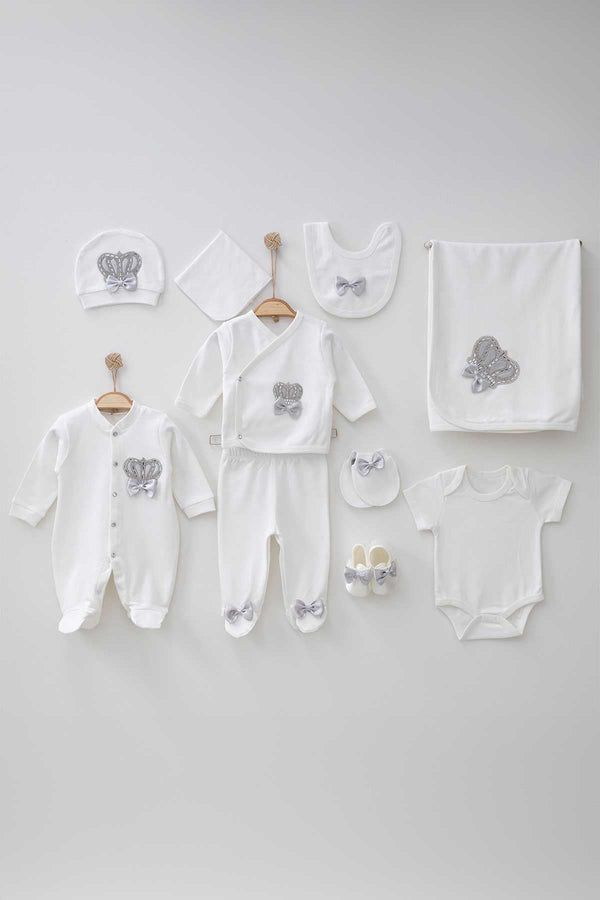 THA Dressing Henry Gray Newborn Coming Home Set (10 pcs)