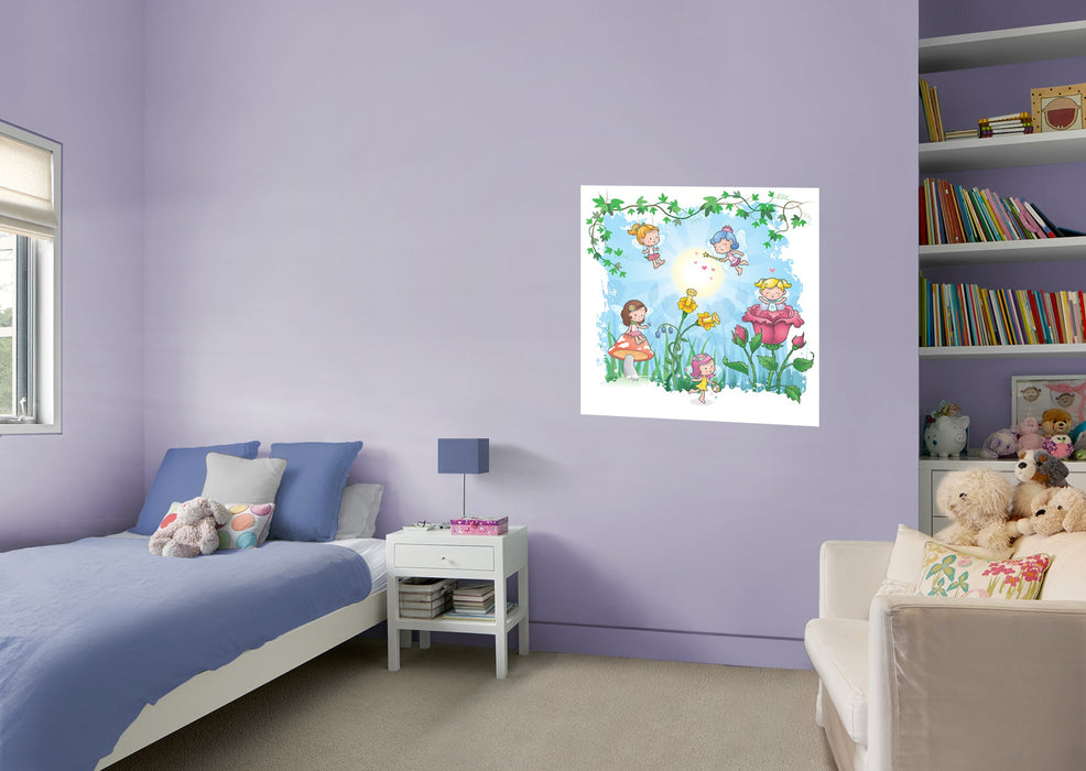 Fathead Nursery: Hearts Mural - Removable Wall Adhesive Decal