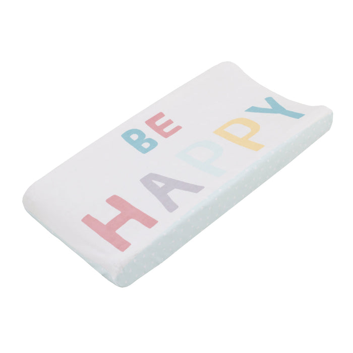 Little Love by NoJo "Be Happy" 2 Piece Changing Pad Covers