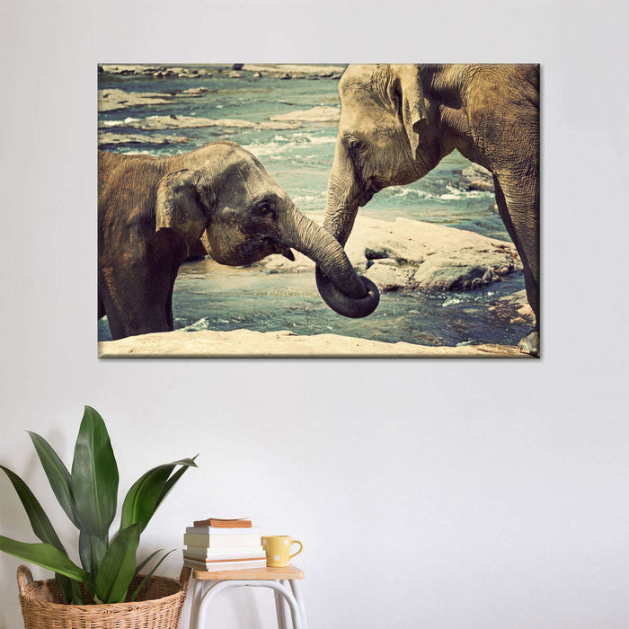 ElephantStock Asian Elephants Wall Art