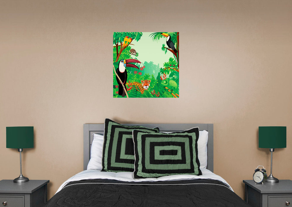 Fathead Jungle: Animals Mural - Removable Wall Adhesive Decal