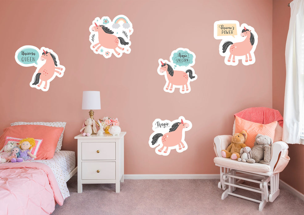 Fathead Mythical Creatures Unicorn Colletion 1 Removable Wall Adhesive Decal