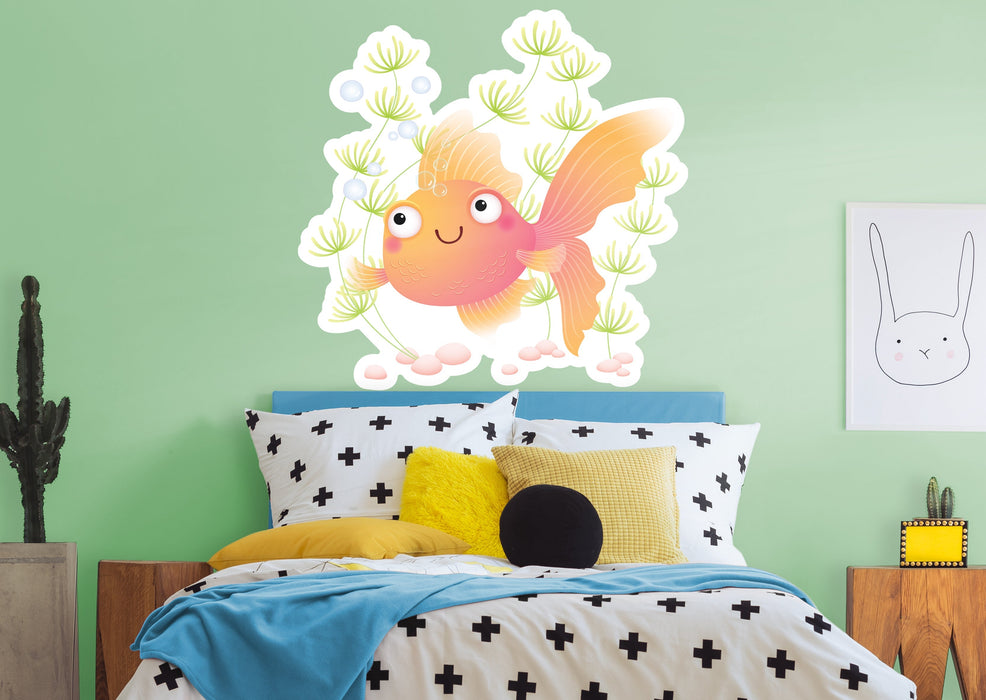 Fathead Nursery:  Fish Dreaming Icon        -   Removable Wall   Adhesive Decal