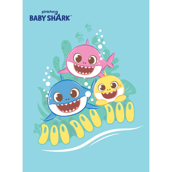 Fathead Baby Shark: Let's Blow Bubbles Poster - Officially Licensed Nickelodeon Removable Adhesive Decal