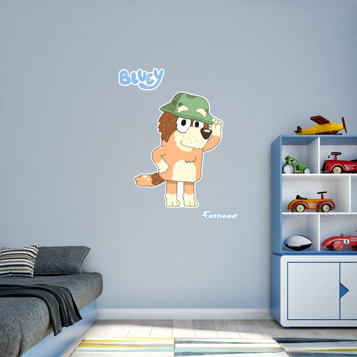 Fathead Bluey: Grandad RealBig - Officially Licensed BBC Removable Adhesive Decal