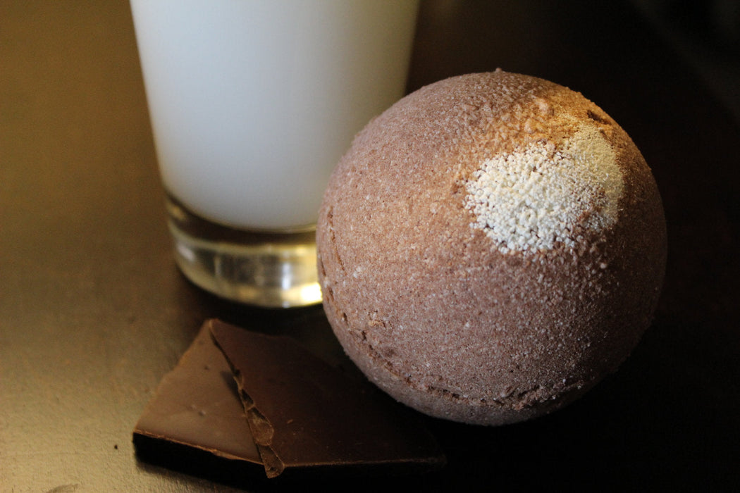 Butter Me Up Organics Chocolate Milk Bath Bomb with Toy