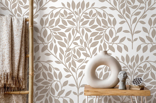 Ondecor Minimalist Boho Leaf Peel and Stick Removable Wallpaper Room Decor - D035