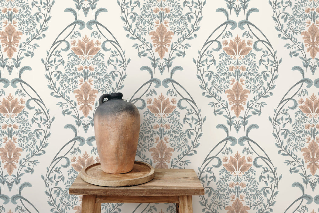 Ondecor Light Victorian Garden Peel and Stick Removable Wallpaper Room Decor - D221