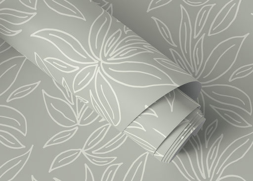 Ondecor Minimalist Abstract Floral Peel and Stick Removable Wallpaper Room Decor - D329
