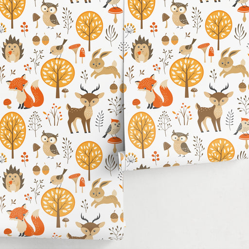 Ondecor Peel and Stick Removable Cute Animal Kids Wallpaper - A082
