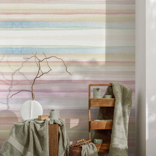 Ondecor Peel and Stick Removable Pastel Color Watercolor Wallpaper - A290