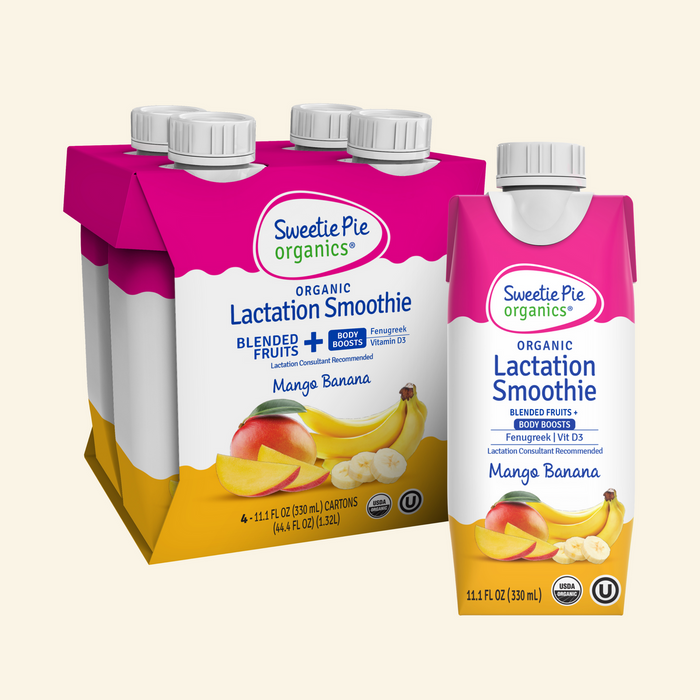 Sweetie Pie Organics Hydrating Lactation Smoothie, Mango Banana, 11.1 FL OZ