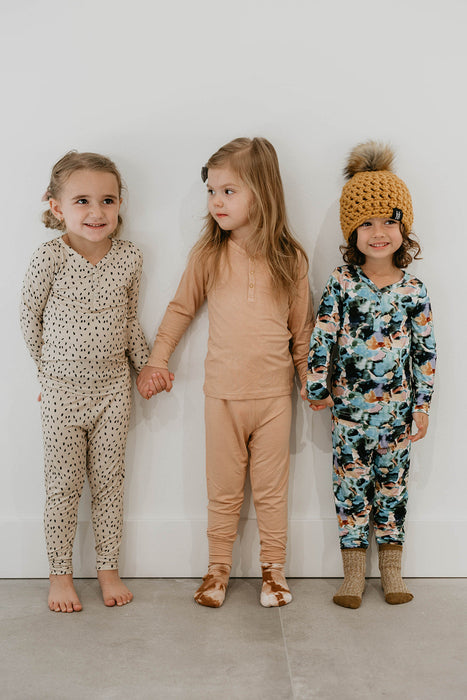 forever french baby Bamboo Zip Pajamas | Charli Print