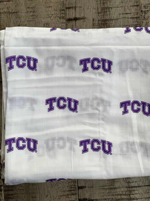 Three Little Anchors TCU Swaddle Blanket