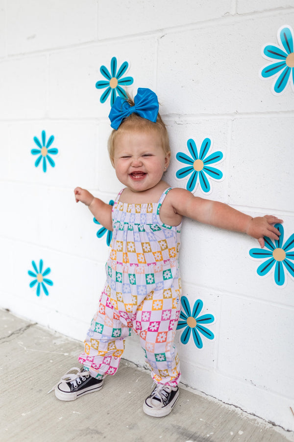 Dream Big Little Co DAISY SUMMER SMOCKED JUMPSUIT