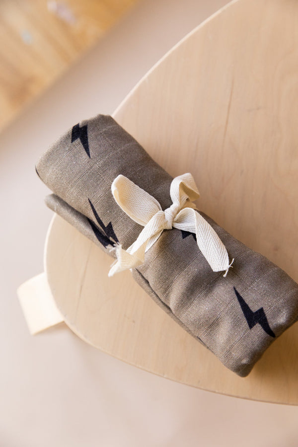 forever french Muslin Swaddle | Lightning Bolt