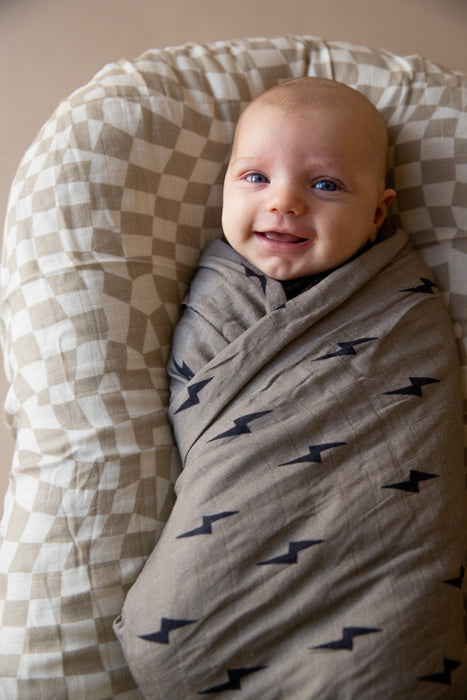 forever french Muslin Swaddle | Lightning Bolt