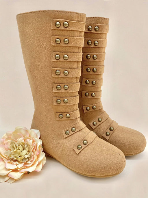 Mia Belle Girls Military Style Studded Boots  By Liv and Mia