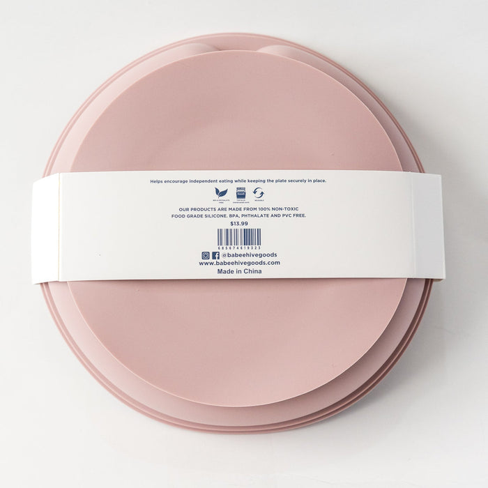 Babeehive Goods Dusty Rose Silicone Suction Plate