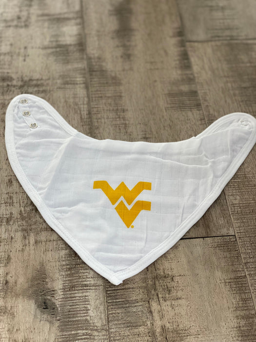 Three Little Anchors West Virginia University Bandana Bib