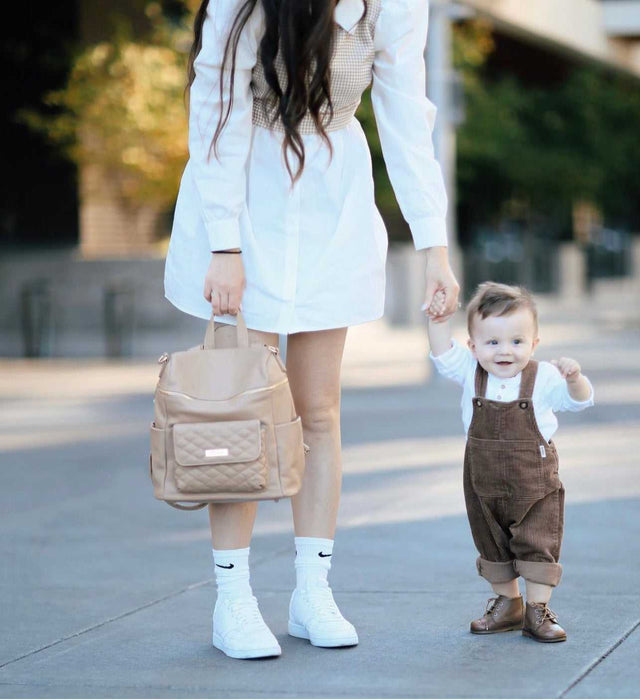 Luli Bebé Petit Monaco Diaper Bag | Latte Brown