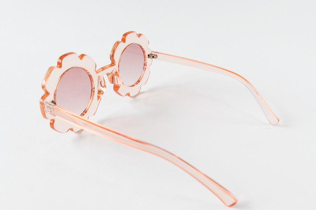 Babeehive Goods Toddler & Kid Daisy Sunglasses - Clear Peach