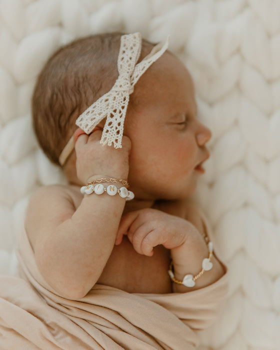 Reverie Threads Classic Lacey Bow Headband