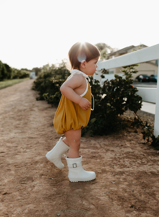 forever french Rain Boots | Cream