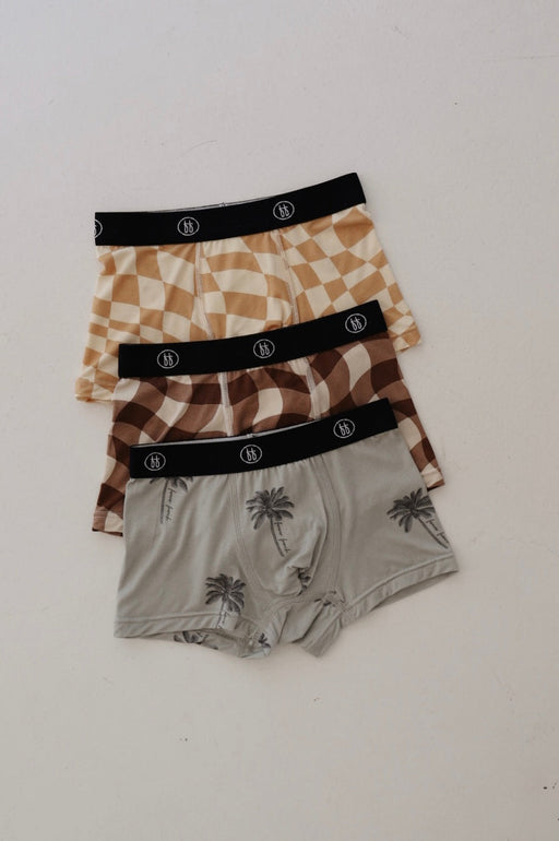 forever french Bamboo Boxers (3 Pack) | Gold Coast + Groovy Gingham + Summer Dreamin'