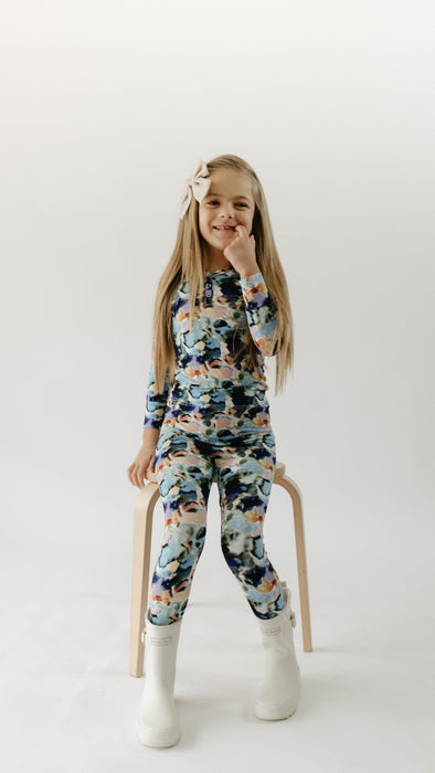 forever french baby Bamboo Two Piece Pajamas | Charli Print