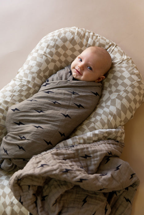 forever french Muslin Swaddle | Lightning Bolt