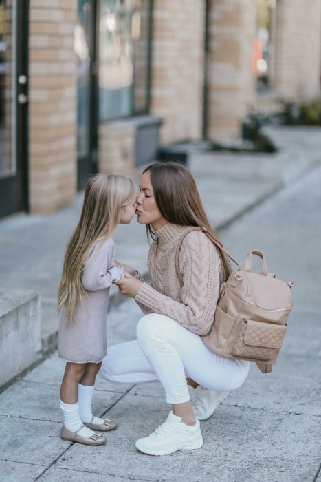 Luli Bebé Petit Monaco Diaper Bag | Latte Brown