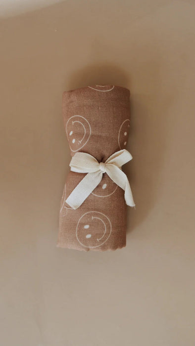 forever french Muslin Swaddle | Just Smile Tan