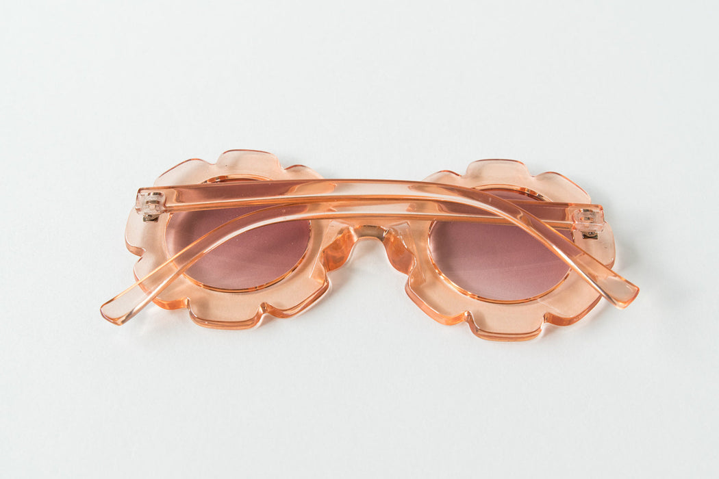 Babeehive Goods Toddler & Kid Daisy Sunglasses - Clear Peach