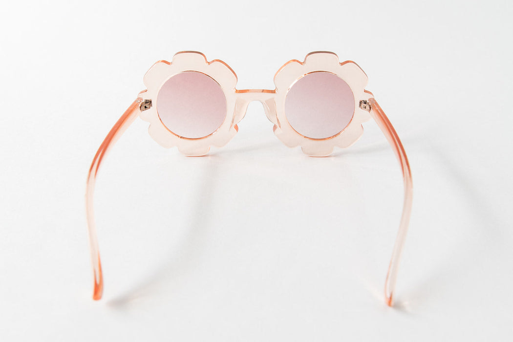 Babeehive Goods Toddler & Kid Daisy Sunglasses - Clear Peach