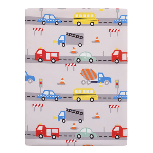 Everything Kids Construction, Bus, Truck, and Car Preschool Nap Pad Sheet