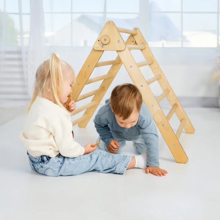 Goodevas Indoor Montessori Triangle Climbing Ladder for Toddlers 1-7 y.o.