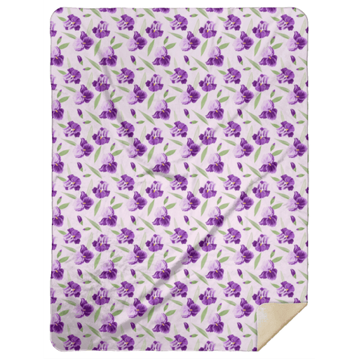 Little Hometown Iris Plush Throw Blanket 60x80