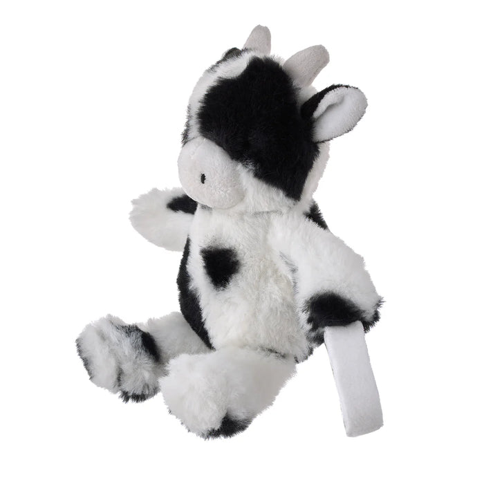 Little Love by NoJo Cow Shaped Black and White Plush Pacifier Buddy