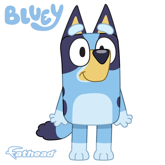 Fathead Bluey: Bluey RealBig - Officially Licensed BBC Removable Adhesive Decal