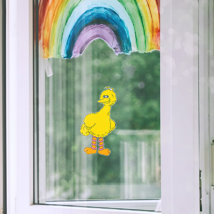 Fathead Big Bird Window Cling - Officially Licensed Sesame Street Removable Window Static Decal