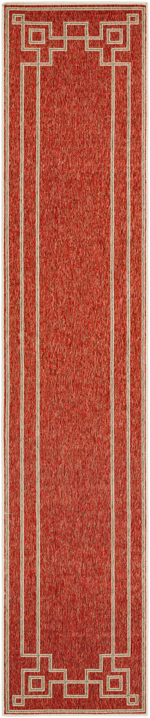 Hauteloom Harborgreek Brick Red Outdoor Rug